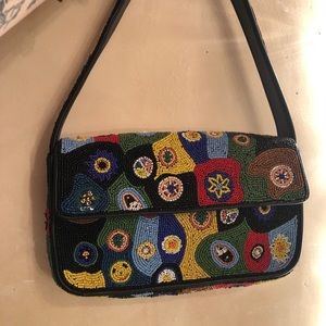 STAUD | Bags | Tommy Beaded Bag Black Millefiori | Poshmark